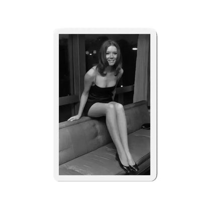 Diana Rigg #03 (Vintage Female Icon) Refrigerator Magnet 3 Inch Die-Cut - The Sticker Space