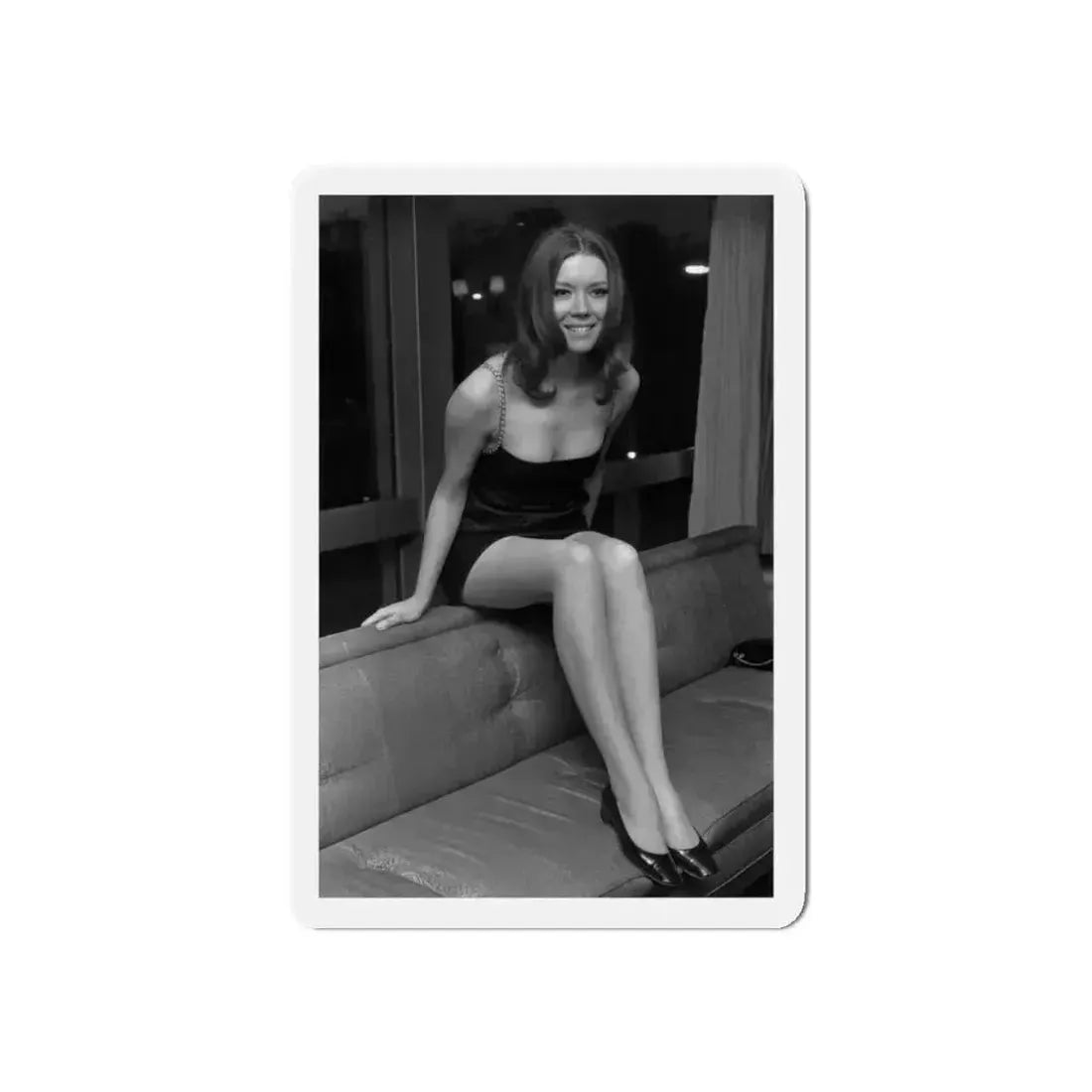 Diana Rigg #03 (Vintage Female Icon) Refrigerator Magnet 6 Inch Die-Cut - The Sticker Space