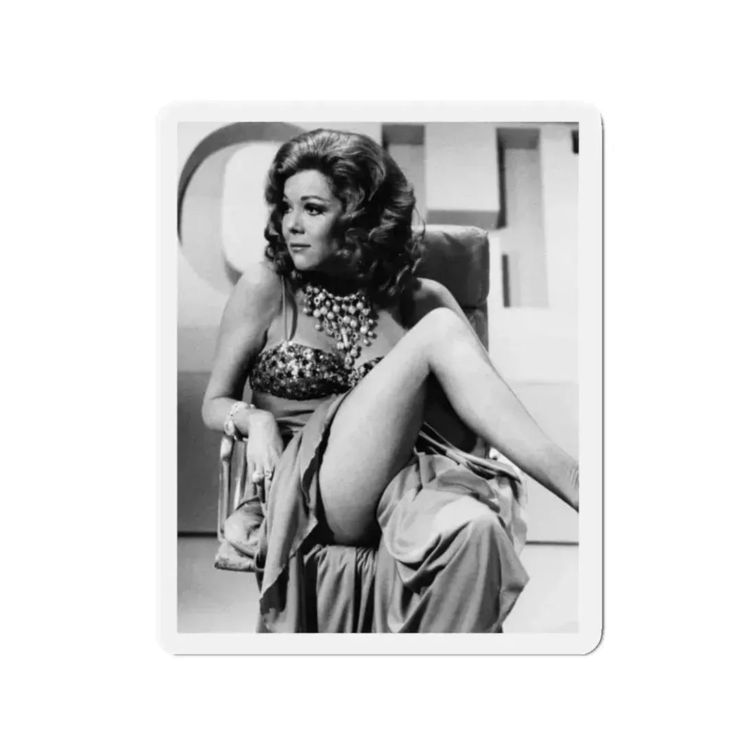 Diana Rigg #05 (Vintage Female Icon) Refrigerator Magnet 2 Inch Die-Cut - The Sticker Space