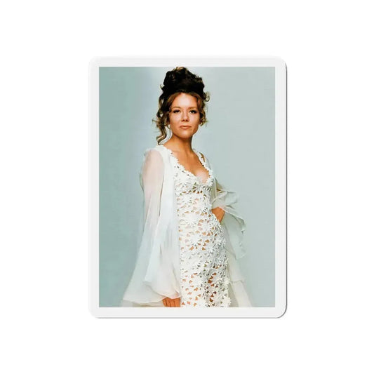 Diana Rigg #38 (Vintage Female Icon) Refrigerator Magnet 6 Inch Die-Cut - The Sticker Space