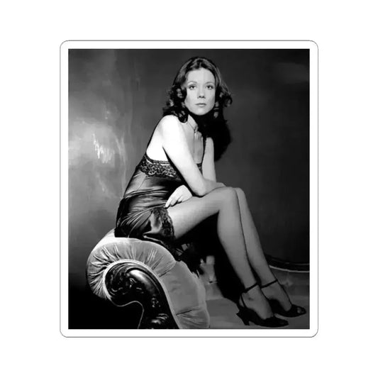 Diana Rigg #42 (Vintage Female Icon) STICKER Vinyl Kiss-Cut Decal 2 Inch White - The Sticker Space