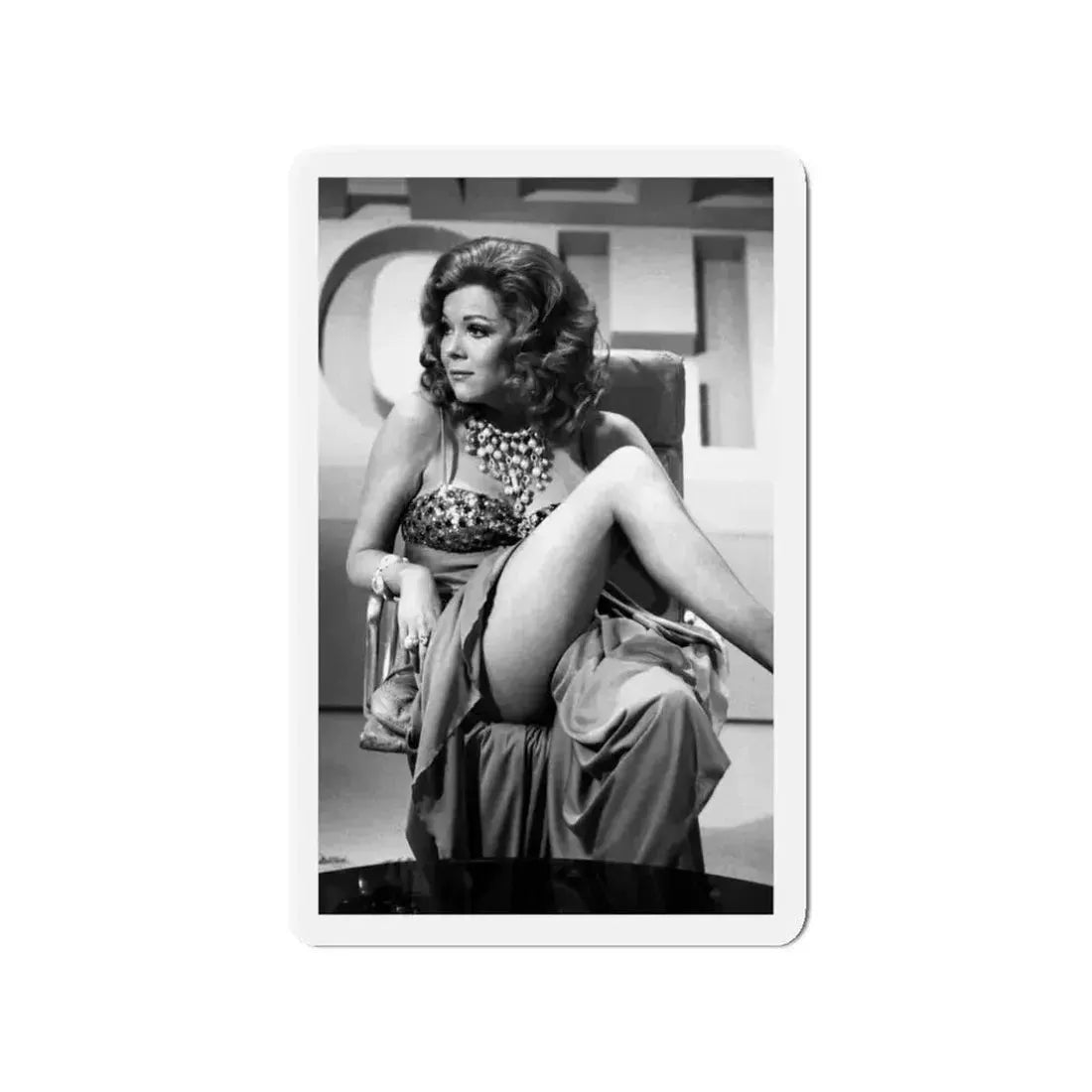 Diana Rigg #43 (Vintage Female Icon) Refrigerator Magnet 3 Inch Die-Cut - The Sticker Space