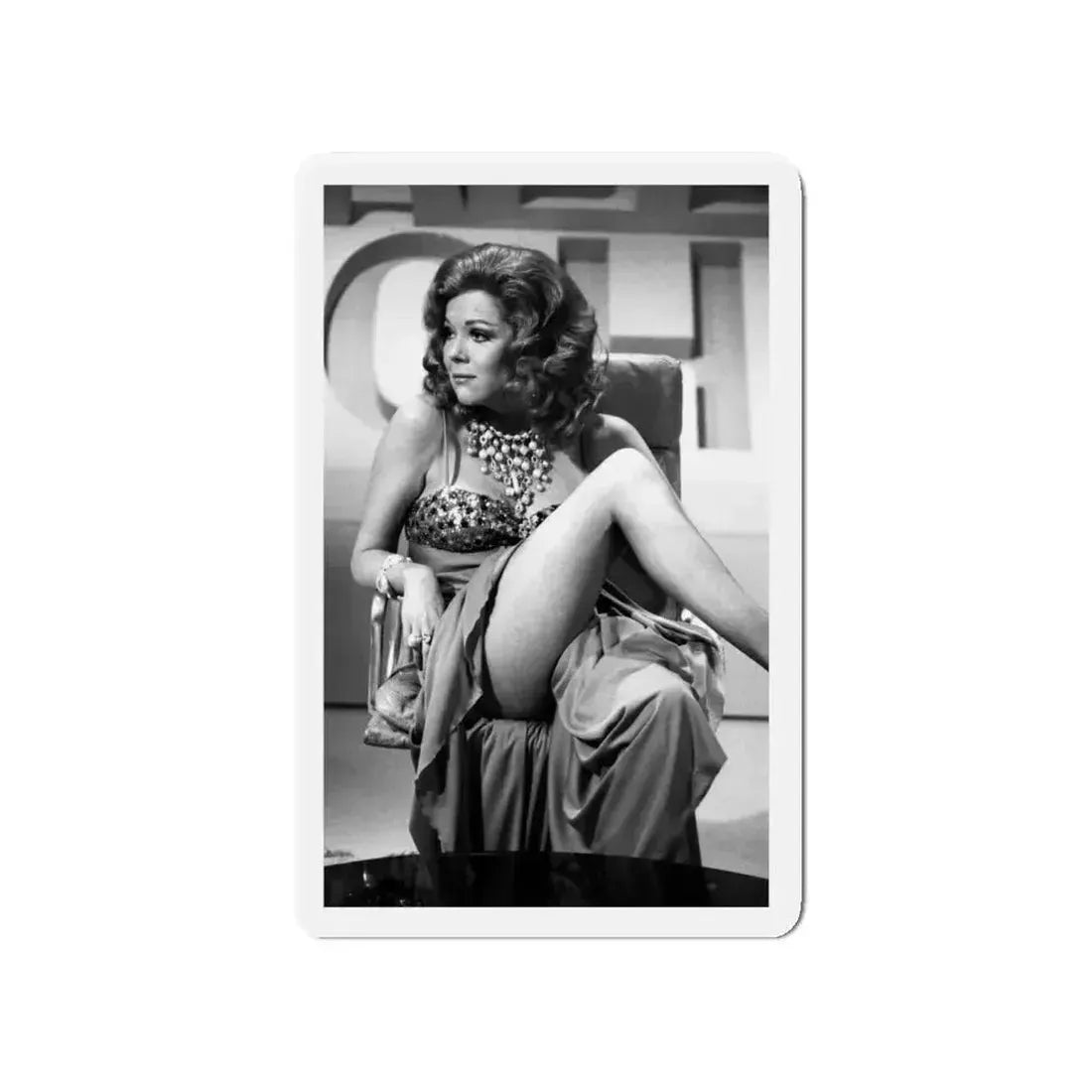 Diana Rigg #43 (Vintage Female Icon) Refrigerator Magnet 4 Inch Die-Cut - The Sticker Space