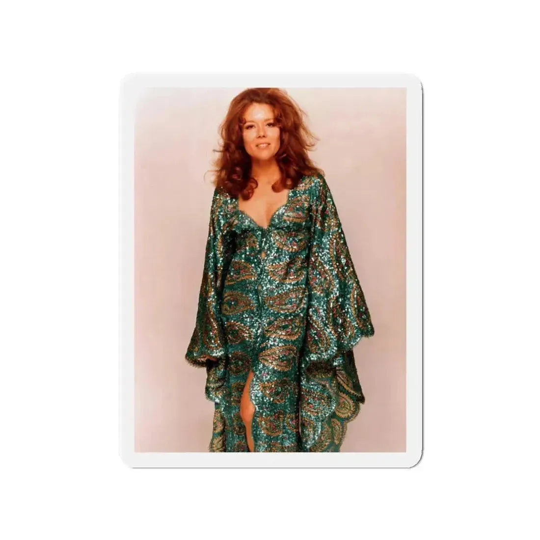 Diana Rigg #48 (Vintage Female Icon) Refrigerator Magnet 3 Inch Die-Cut - The Sticker Space