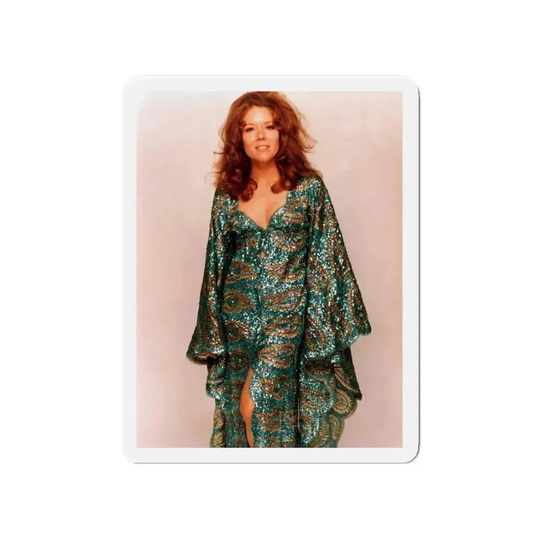 Diana Rigg #48 (Vintage Female Icon) Refrigerator Magnet 4 Inch Die-Cut - The Sticker Space