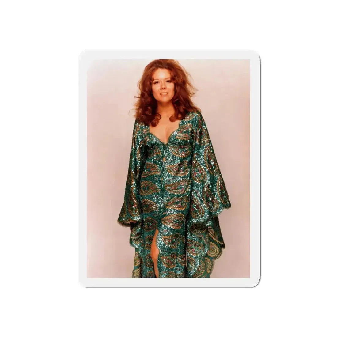 Diana Rigg #48 (Vintage Female Icon) Refrigerator Magnet 5 Inch Die-Cut - The Sticker Space