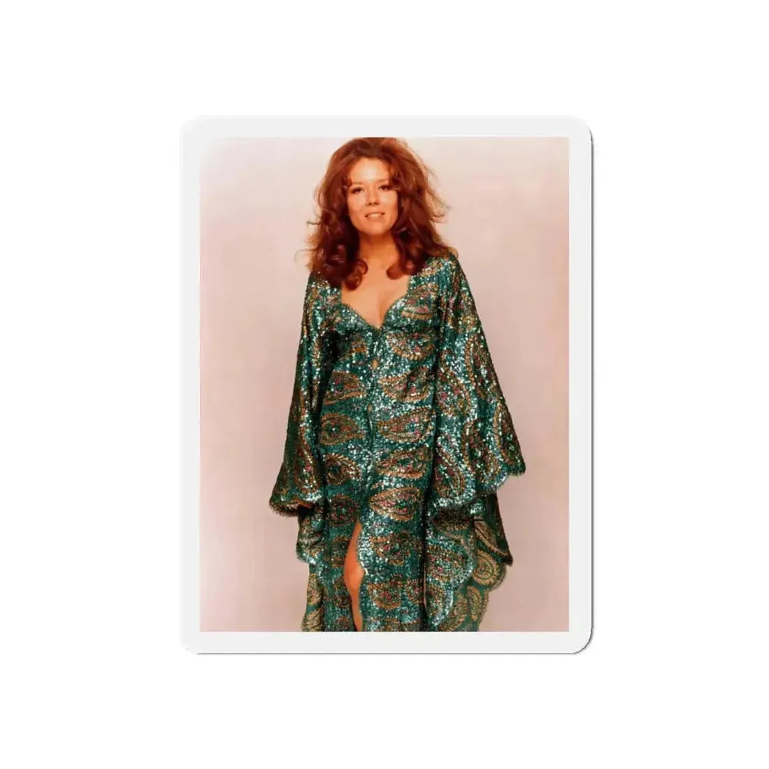 Diana Rigg #48 (Vintage Female Icon) Refrigerator Magnet 6 Inch Die-Cut - The Sticker Space