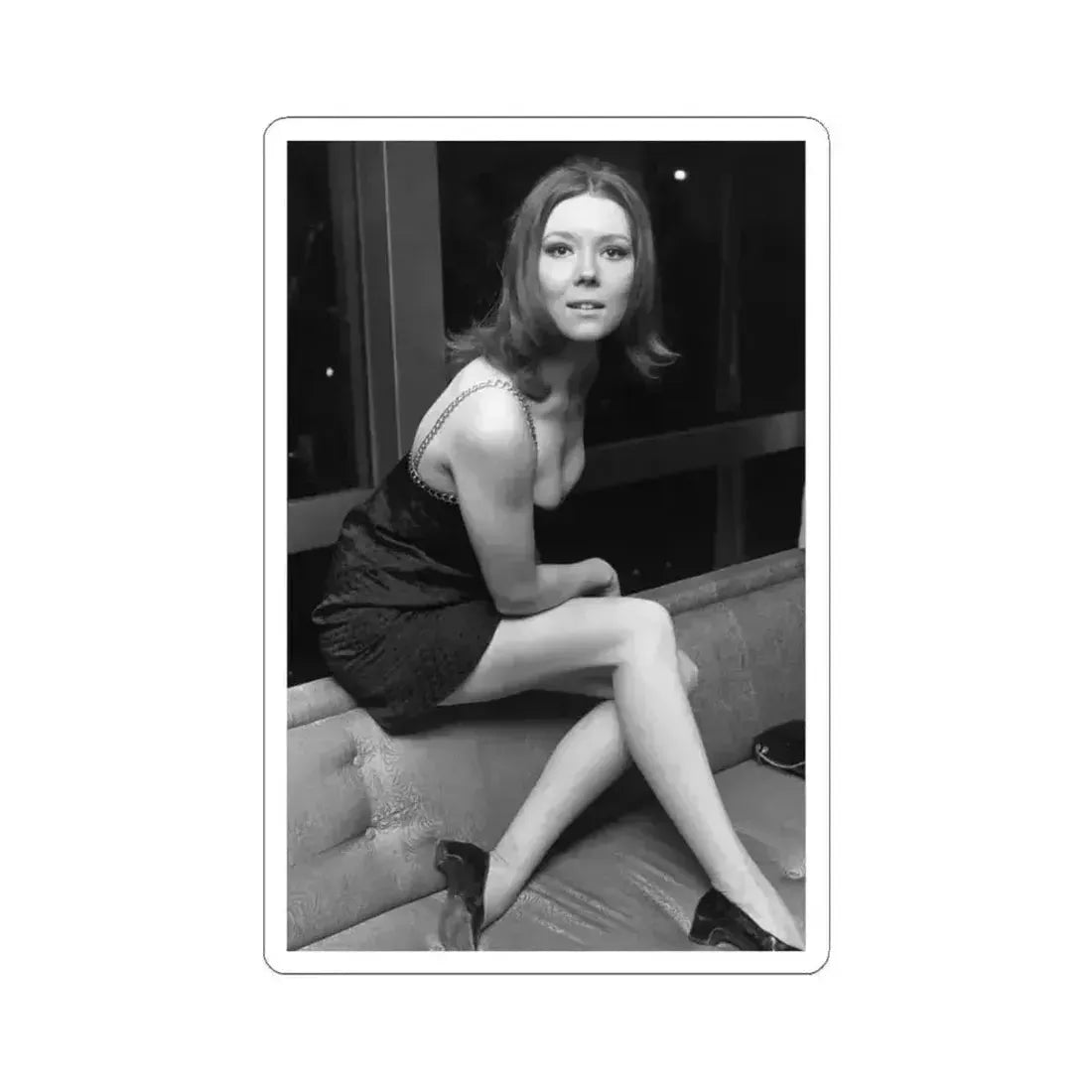 Diana Rigg #55 (Vintage Female Icon) STICKER Vinyl Kiss-Cut Decal 4 Inch White - The Sticker Space