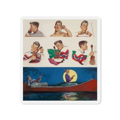 Diana, The American Weekly cover, June 7, 1953 (Magazine Illustration) Refrigerator Magnet - The Sticker Space