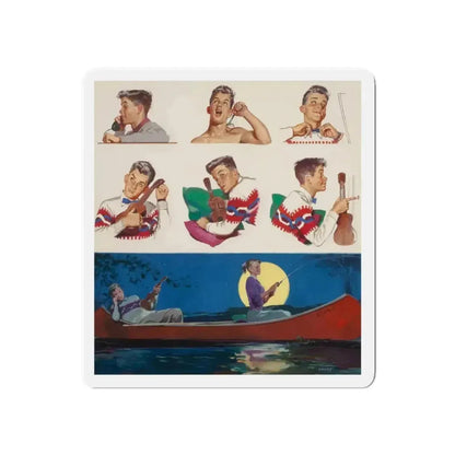 Diana, The American Weekly cover, June 7, 1953 (Magazine Illustration) Refrigerator Magnet - The Sticker Space