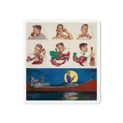 Diana, The American Weekly cover, June 7, 1953 (Magazine Illustration) Refrigerator Magnet - The Sticker Space