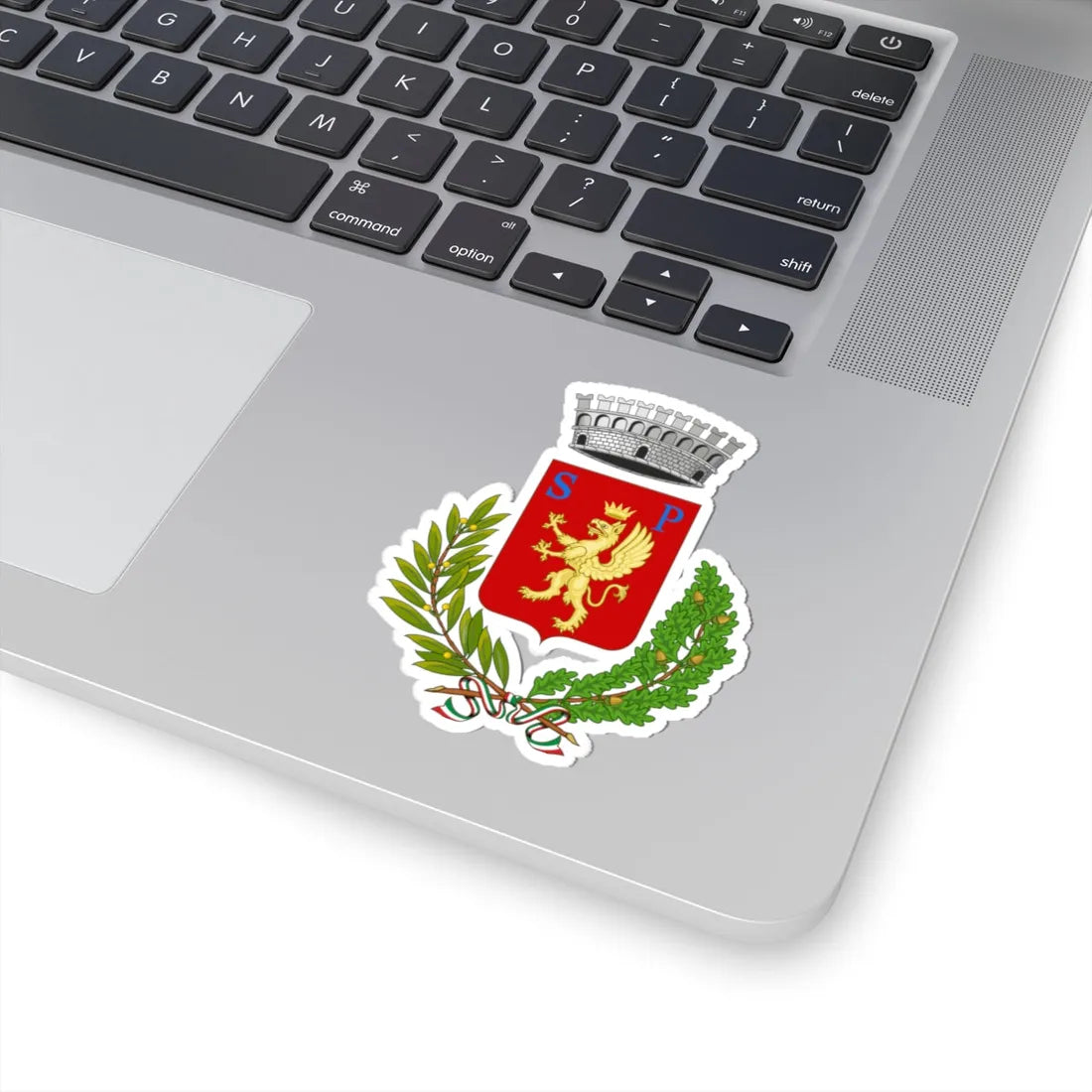 Diano San Pietro-Stemma (Italy) (Coat of Arms) STICKER Vinyl Kiss-Cut Decal - The Sticker Space