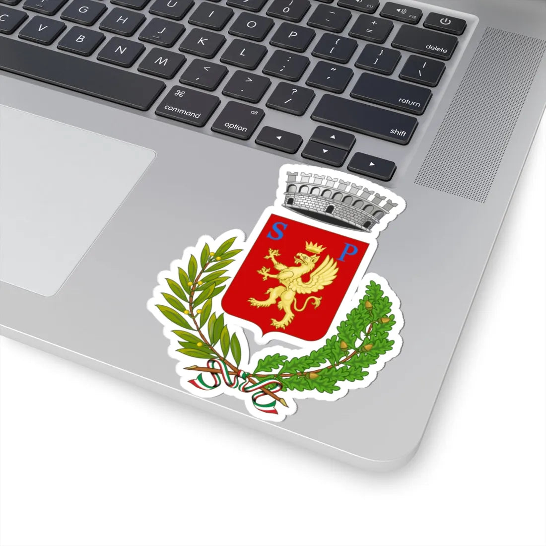 Diano San Pietro-Stemma (Italy) (Coat of Arms) STICKER Vinyl Kiss-Cut Decal - The Sticker Space