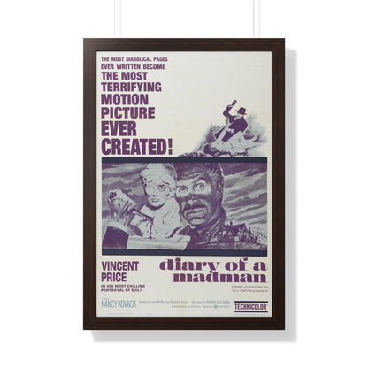 DIARY OF A MADMAN 1963 - Framed Movie Poster-20" x 30"-The Sticker Space