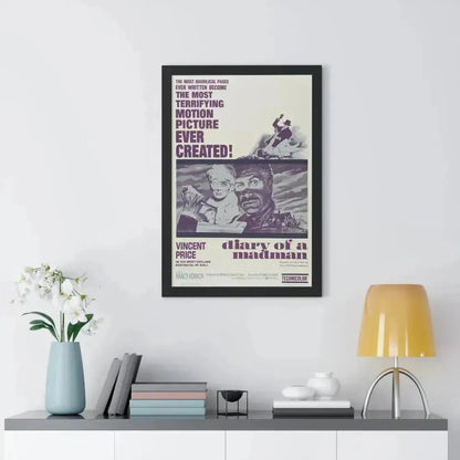 DIARY OF A MADMAN 1963 - Framed Movie Poster - The Sticker Space