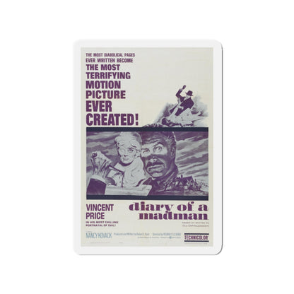 DIARY OF A MADMAN 1963 Movie Poster - Die-Cut Magnet-3" x 3"-The Sticker Space