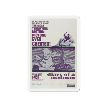 DIARY OF A MADMAN 1963 Movie Poster - Die-Cut Magnet-5" x 5"-The Sticker Space