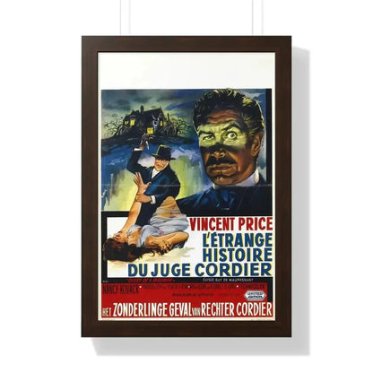DIARY OF A MADMAN (BELGIAN) 1963 - Framed Movie Poster - The Sticker Space