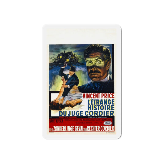 DIARY OF A MADMAN (BELGIAN) 1963 Movie Poster - Die-Cut Magnet-6 × 6"-The Sticker Space