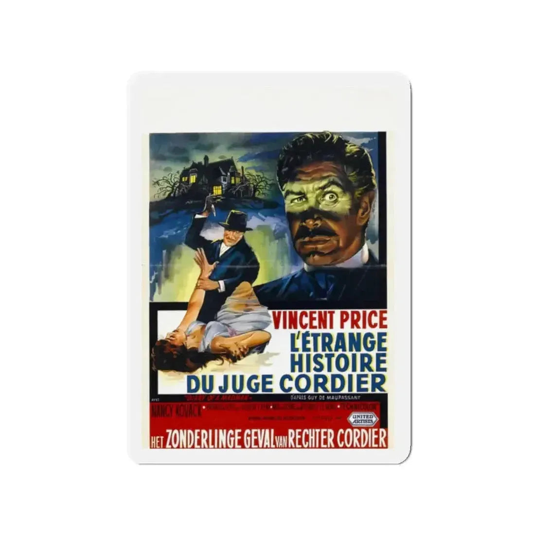 DIARY OF A MADMAN (BELGIAN) 1963 Movie Poster - Refrigerator Magnet - The Sticker Space