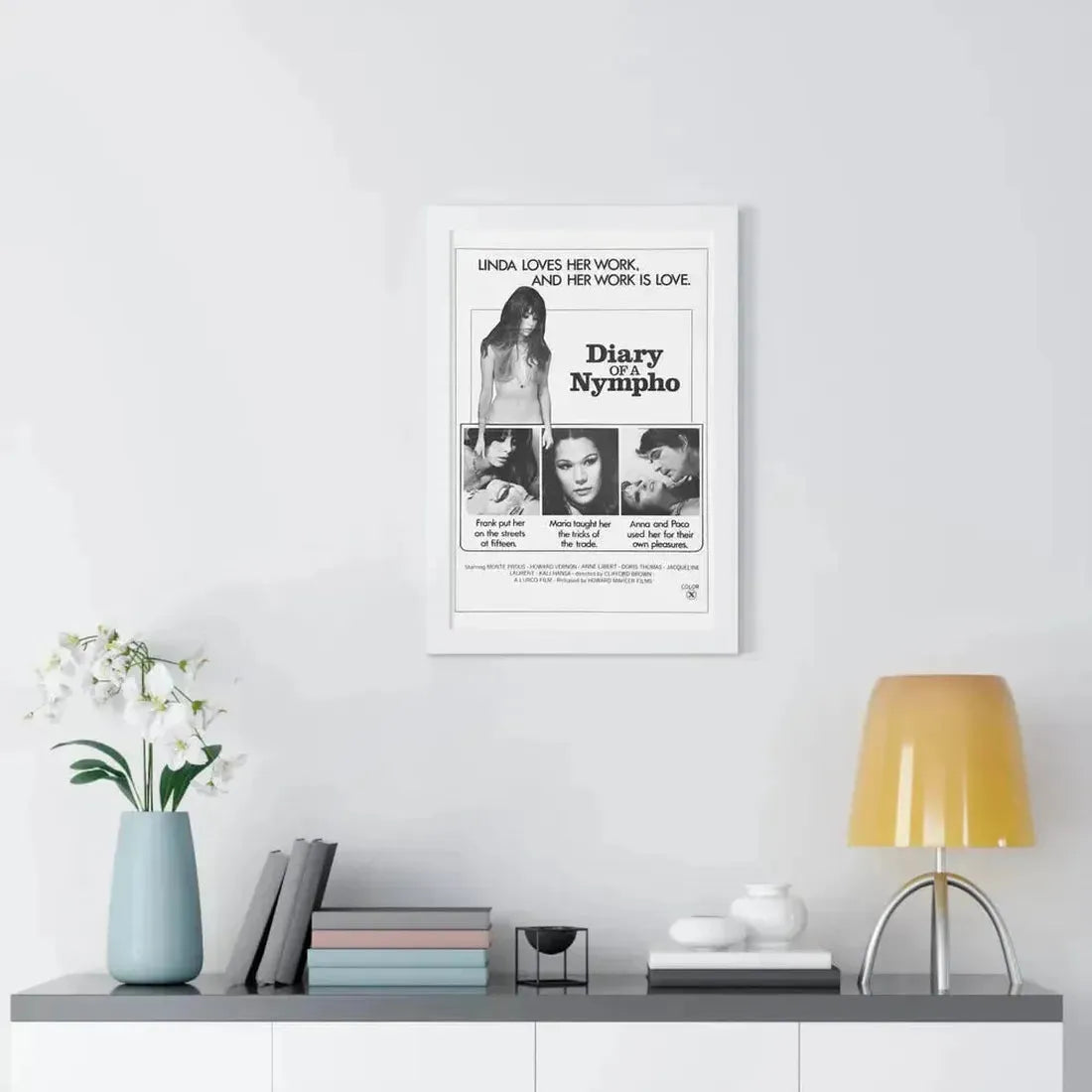DIARY OF A NYMPHO 1973 - Framed Movie Poster - The Sticker Space
