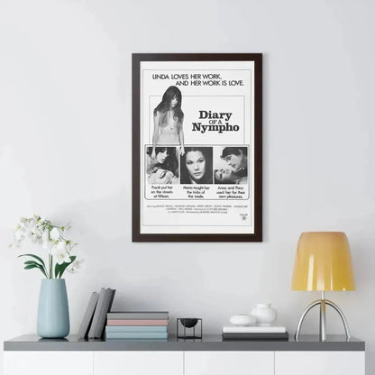 DIARY OF A NYMPHO 1973 - Framed Movie Poster - The Sticker Space