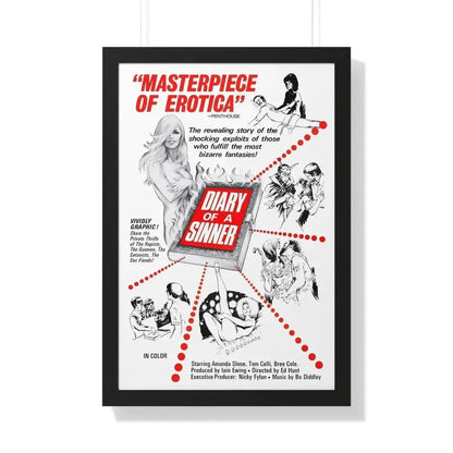 DIARY OF A SINNER 1974 - Framed Movie Poster - The Sticker Space