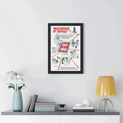 DIARY OF A SINNER 1974 - Framed Movie Poster - The Sticker Space