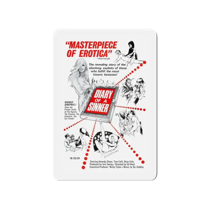 DIARY OF A SINNER 1974 Movie Poster - Refrigerator Magnet - The Sticker Space