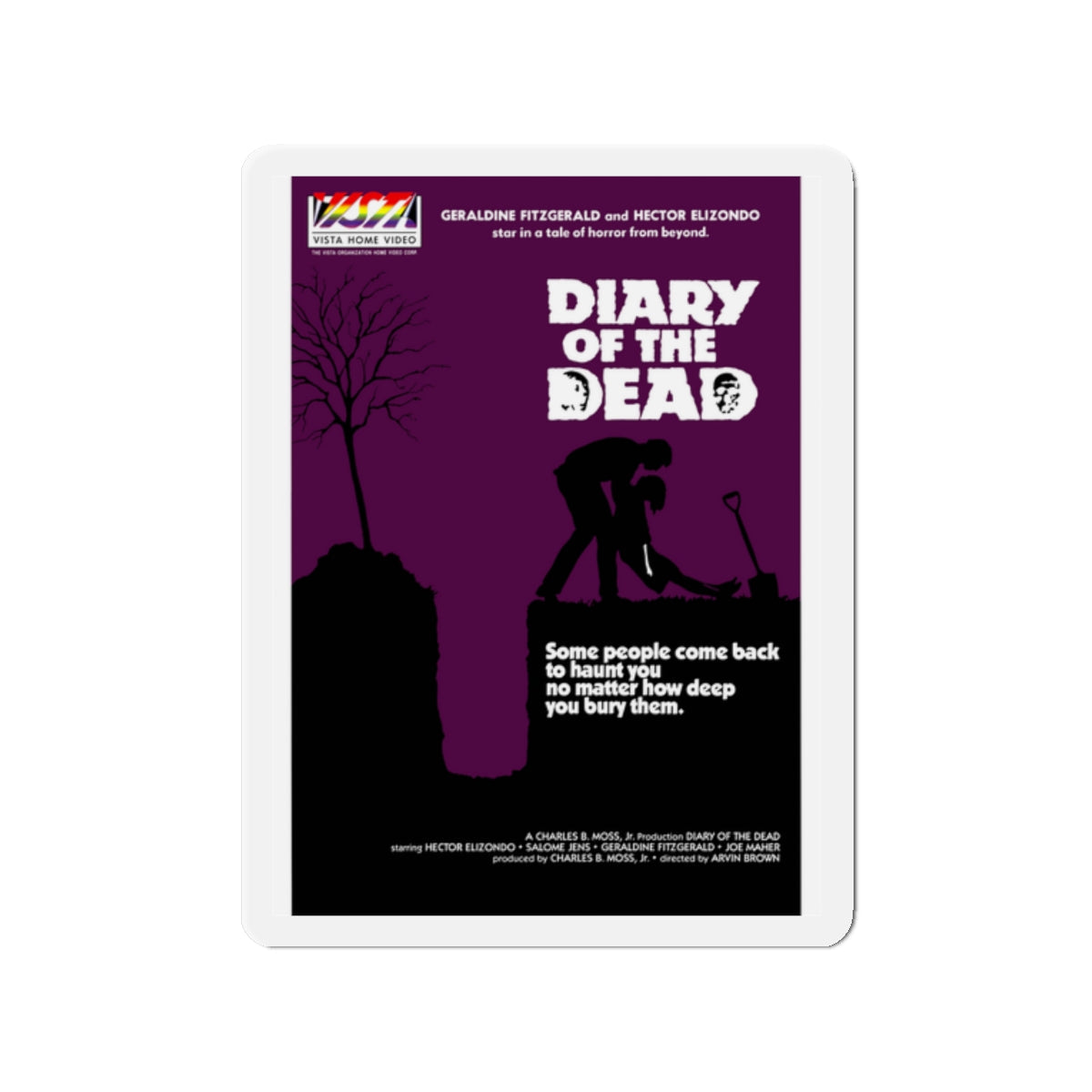 DIARY OF THE DEAD 1976 Movie Poster - Die-Cut Magnet-2" x 2"-The Sticker Space