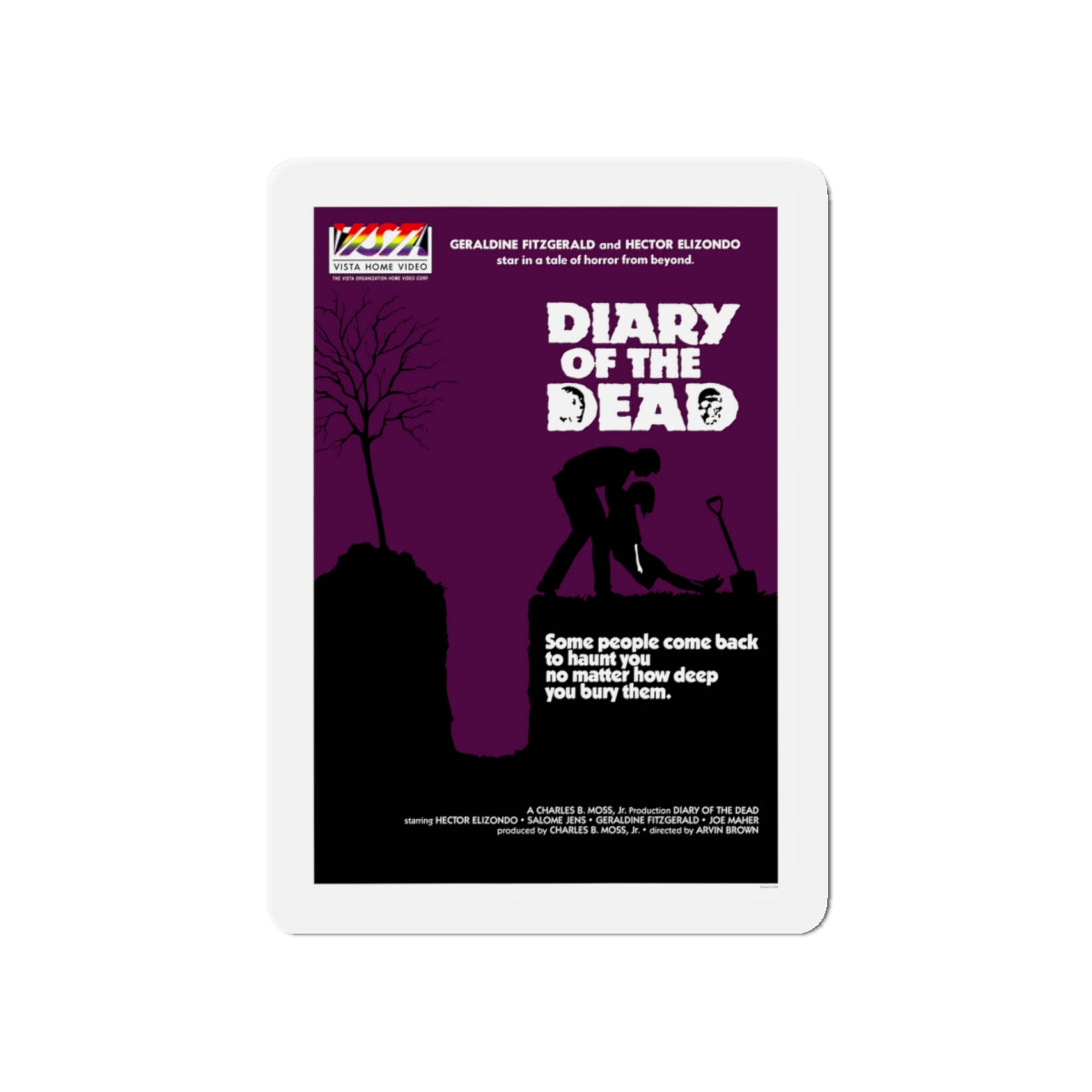 DIARY OF THE DEAD 1976 Movie Poster - Die-Cut Magnet-5" x 5"-The Sticker Space