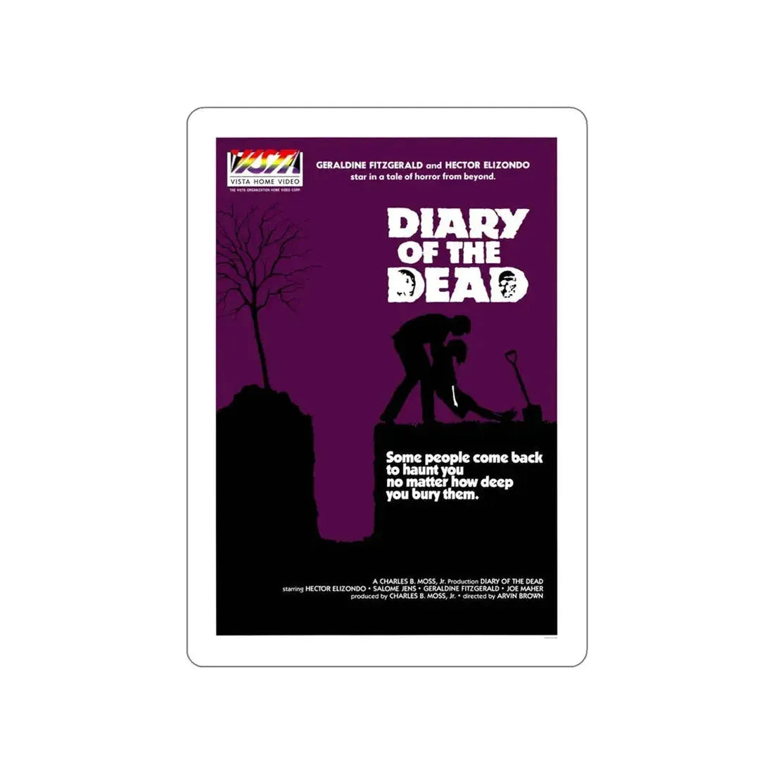 DIARY OF THE DEAD 1976 Movie Poster STICKER Vinyl Die-Cut Decal 5 Inch - The Sticker Space