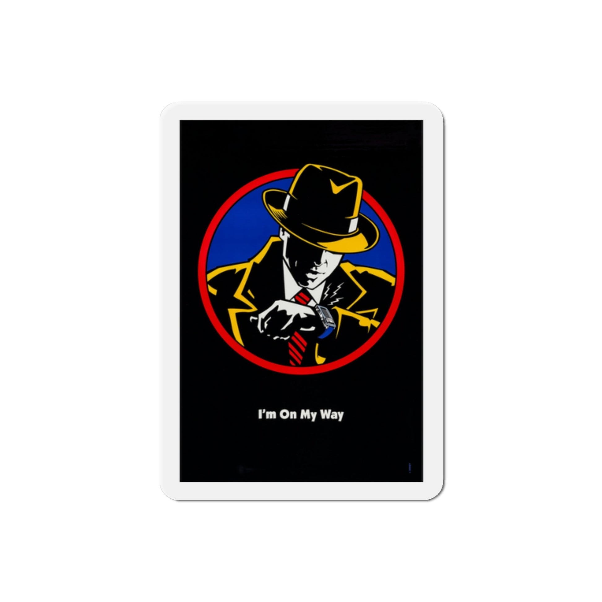 Dick Tracy 1990 Movie Poster Die-Cut Magnet-2" x 2"-The Sticker Space