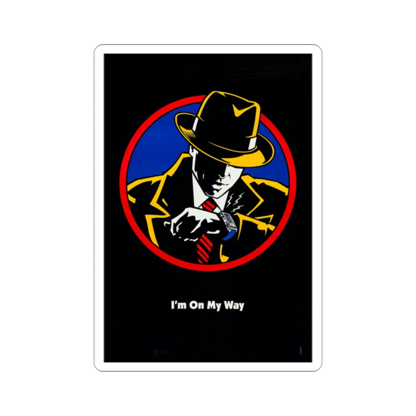 Dick Tracy 1990 Movie Poster STICKER Vinyl Die-Cut Decal-2 Inch-The Sticker Space