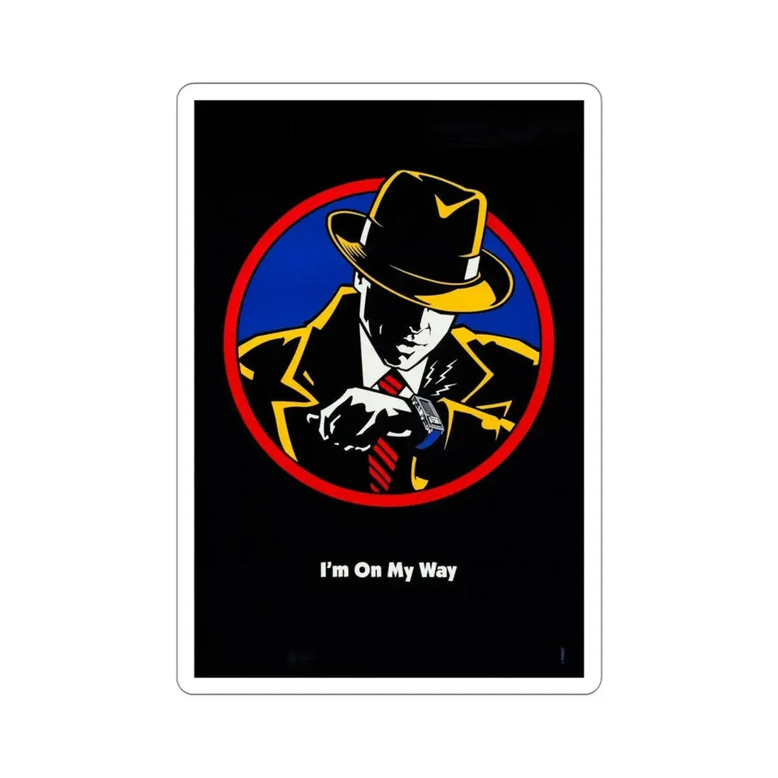 Dick Tracy 1990 Movie Poster STICKER Vinyl Die-Cut Decal - The Sticker Space