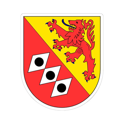DickesbachWappen (Germany) (Coat of Arms) STICKER Vinyl Kiss-Cut Decal 6 Inch White - The Sticker Space