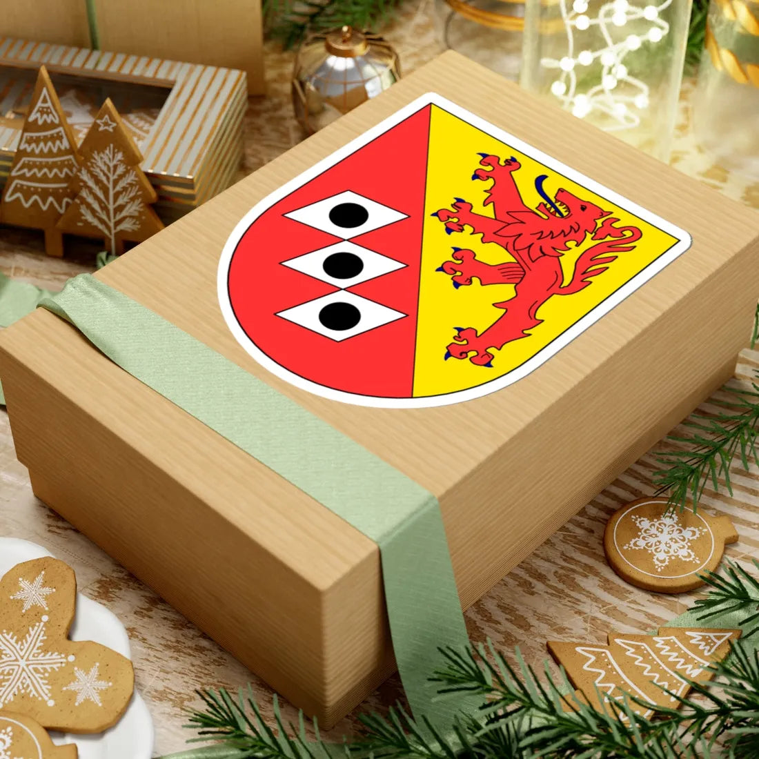 DickesbachWappen (Germany) (Coat of Arms) STICKER Vinyl Kiss-Cut Decal - The Sticker Space
