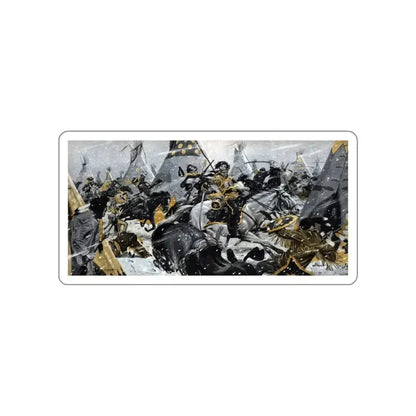 Did a Woman Die With Custer, Cavalier magazine, July 1958 (Magazine Illustration) STICKER Vinyl Die-Cut Decal - The Sticker Space