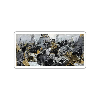 Did a Woman Die With Custer, Cavalier magazine, July 1958 (Magazine Illustration) STICKER Vinyl Die-Cut Decal - The Sticker Space