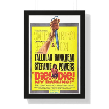 DIE! DIE! MY DARLING! 1965 - Framed Movie Poster 16″ x 24″ Black - The Sticker Space