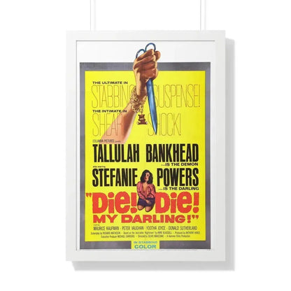 DIE! DIE! MY DARLING! 1965 - Framed Movie Poster 20" x 30" White - The Sticker Space