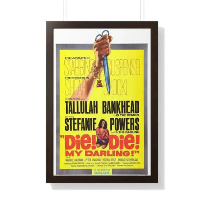DIE! DIE! MY DARLING! 1965 - Framed Movie Poster - The Sticker Space