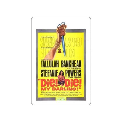 DIE! DIE! MY DARLING! 1965 Movie Poster STICKER Vinyl Die-Cut Decal 6 Inch - The Sticker Space