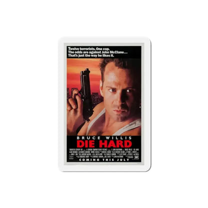 Die Hard 1988 Movie Poster Refrigerator Magnet 2 Inch - The Sticker Space