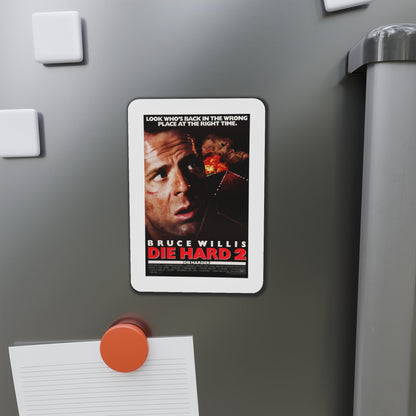 Die Hard 2 1990 Movie Poster Die-Cut Magnet-The Sticker Space