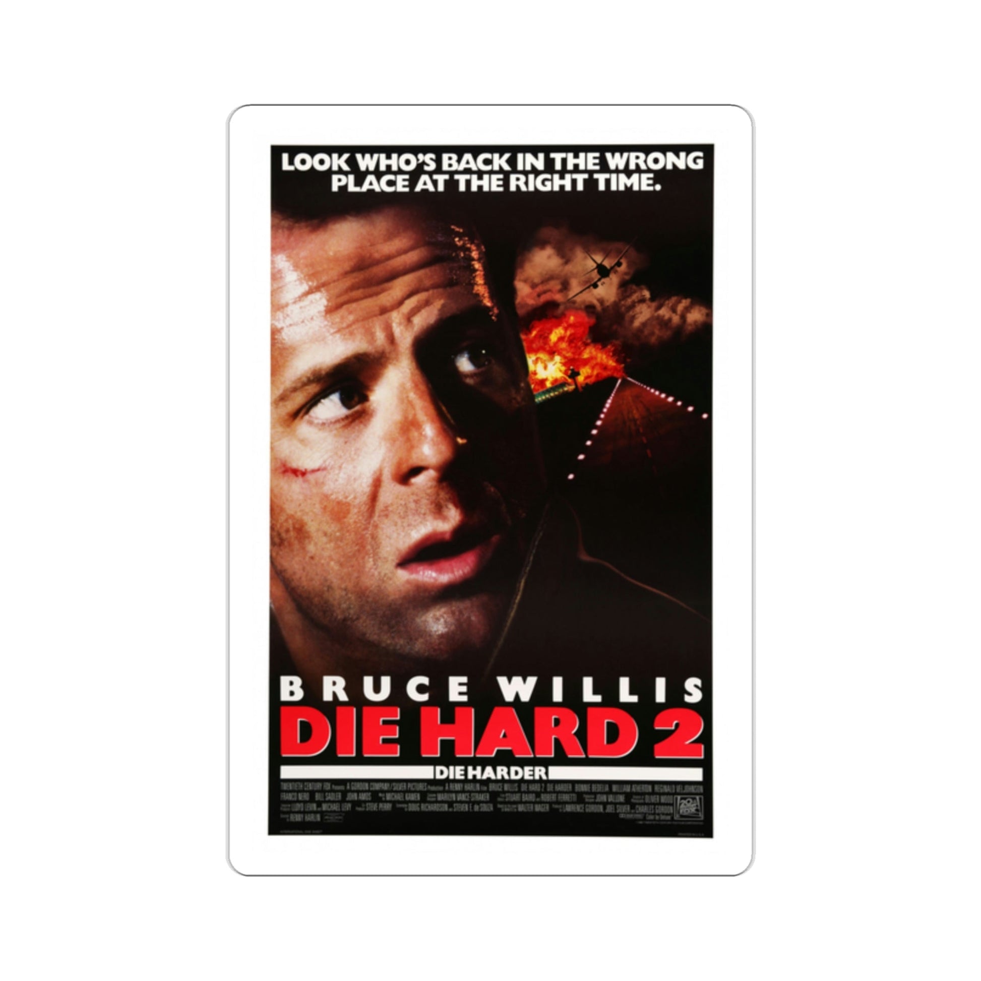 Die Hard 2 1990 Movie Poster STICKER Vinyl Die-Cut Decal-2 Inch-The Sticker Space