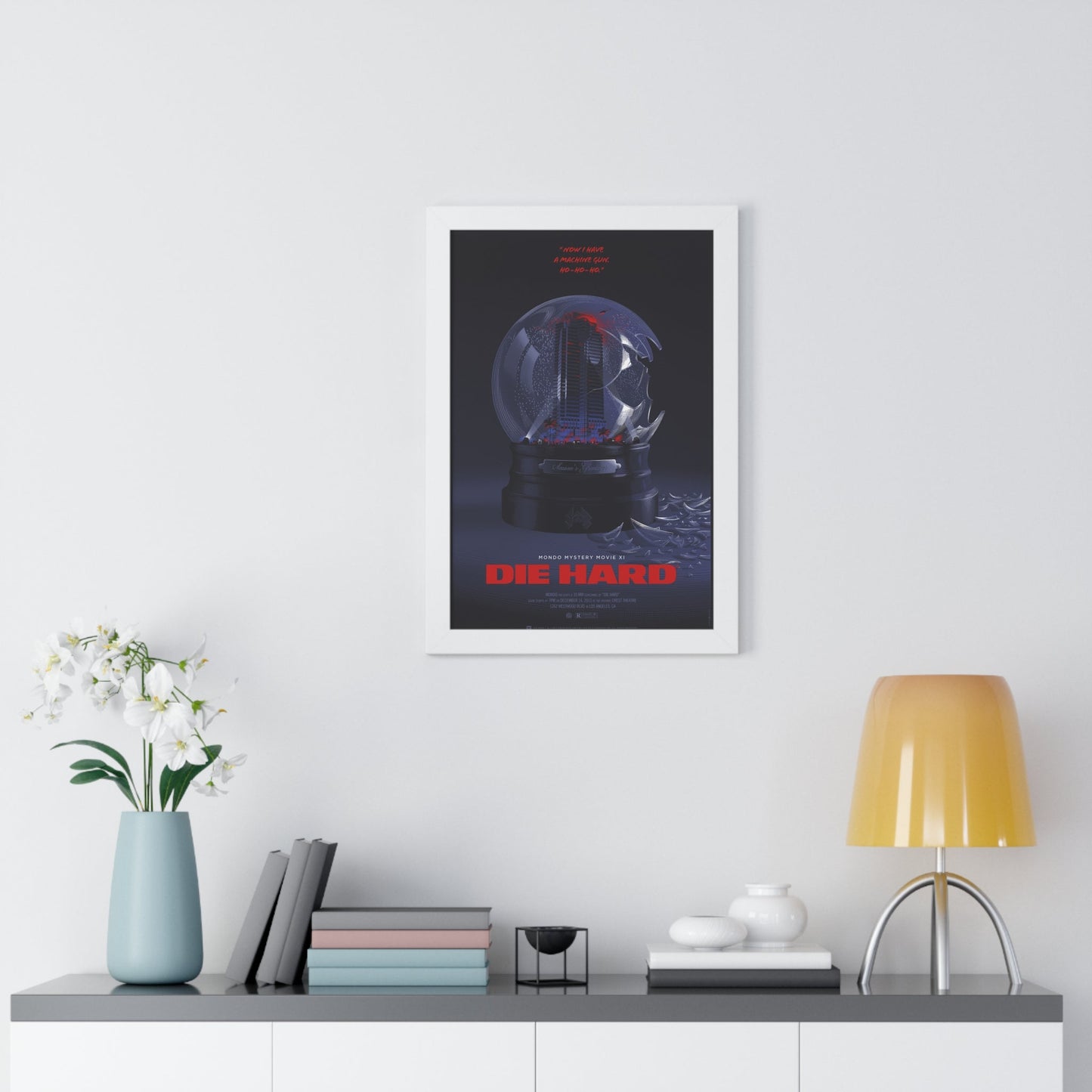 DIE HARD (MONDO) 1988 - Framed Movie Poster-The Sticker Space