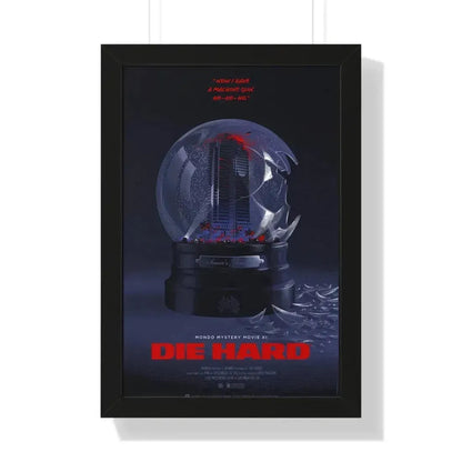 DIE HARD (MONDO) 1988 - Framed Movie Poster 16″ x 24″ Black - The Sticker Space
