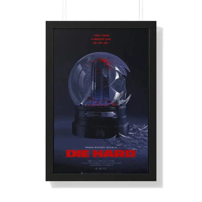 DIE HARD (MONDO) 1988 - Framed Movie Poster 20" x 30" Black - The Sticker Space