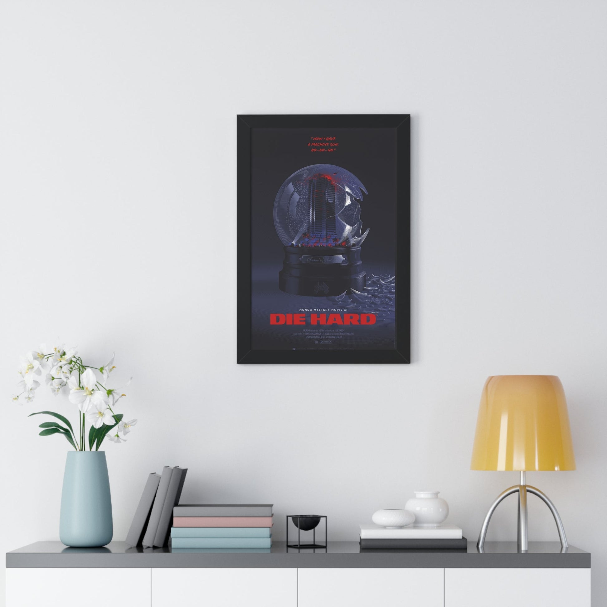 DIE HARD (MONDO) 1988 - Framed Movie Poster-The Sticker Space